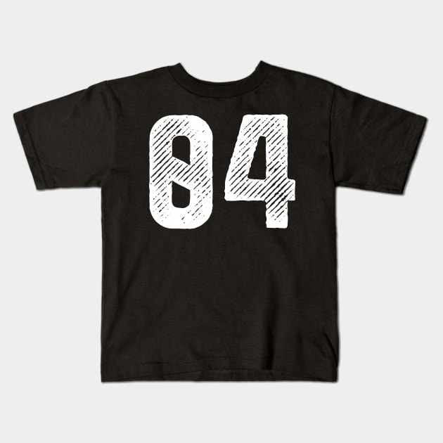 Rough Number 04 Kids T-Shirt by colorsplash